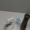 Leominor Water Dental Flosser - 5 Modes Cordless Portable Oral Irrigator, IPX7 Waterproof, Rechargeable Teeth Cleaner Upgrade Datchable Tank Professional Flossing Cleaning Pick for Home Travel (Black) (230ml)