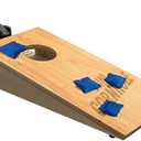 Tabletop Mini Cornhole  Dexterity Skill Game for Families | Portable Cornhole Toss Game for Kids Ages 8+ & Adults | Competitive TwoPlayer Party Game Fun