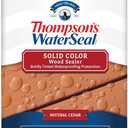 Thompsons WaterSeal Solid Color Waterproofing Wood Stain and Sealer, Natural Cedar, 1 Gallon