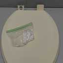 Highcraft B2TSWE Elongated Molded Wood Toilet Seat Easy Remove ? Adjustable Hinge, Bone