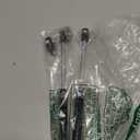 12" Length Gas Strut, 20N/4.4 lb Hydraulic Air Prop Lift Support Cabinet Hinge Kitchen Cabinet Door Air Spring Door Impact Cabinet Hinge Black, (2 Sets)