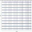 Navy Blue and White Striped Shower Curtain Set with Hooks, Waterproof Polyester Fabric, Printed Hand-Drawn Stripe Design, Coastal Modern Farmhouse Bathroom Decor, 72" x 72"