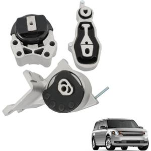 munirater 3PCS Motor & Transmission Mount Replacement for 2013-2019 Flex Taurus 3.5L 8G1Z6038A DG1Z6068A DG1Z6038D
