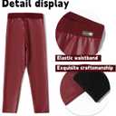 6 Pack Girls Leggings Faux Leather Legging for Girls High Waisted Stretch Pants Kids PU Leather Pants Tight (4-5T, Multicolor)