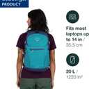Osprey Daylite Plus Commuter Backpack Lightweight, Everyday Pack with Laptop Sleeve and Water Bottle Pockets Ideal for Work, School, and Travel, Tunnel Vision Grey, One Size