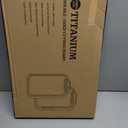 Titanium Cutting Board for Kitchen, Cutting Boards Non Toxic Double Sided Metal Pure Titanium and Wheat Straw PP Chopping Board Food Grade Easy to Clean Large Size 16"*10"*0.9"(White)