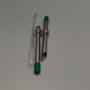 Lasnten 2 Pack Straw Puncher for Plastic Lids Lemonade Cups, Stainless Steel Straw Hole Puncher Punching Tools for Cafe Drinks Deli Container Squeezed Fresh Lemonade Stand Supplies (6.3 Inch, Green)