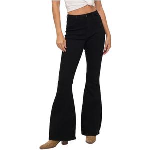 LOVER BRAND FASHION Women's Flare Jeans High Waisted, Retro Bell Bottom Denim Pants with Cowboy Style Tummy Control Size 10