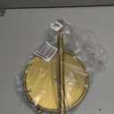 Paper Towel Holder Countertop, Standing Paper Roll Holder with Anti Slip Weighted Base, Stainless Steel Freestanding Paper Towel Holder for Kitchen, Gold