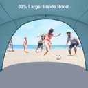 Gorich Beach Tent Sun Shelter with UPF50+ UV Protection for 3 Person, Lightweight & Portable Beach Shade Canopy with 2 Zippered Doors, Easy Setup Family Beach Umbrella (Skyblue, 3 Person)