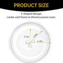12.75" Microwave Glass Turntable Plate, 12.75" / 32.4cm Microwave Tray Replacement Glass Plate, Glass Tray Replacement for LG, GE, Magic Chef, Hotpoint, Panasonic, Kenmore