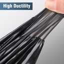 Black Plastic Sheeting 4Mil, 13.2x16.5ft, Heavy Duty, Polyethylene Plastic Film for Garden,Construction, Landscaping, Weed and Moisture Control