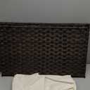 GREENSTELL Laundry Hamper with Wheels&Lid, 130L Large 3 Sections Clothes Hamper with 2 Types Removable Liner Bags, 5 Mesh Laundry Bags, Handwoven Divided Laundry Basket Brown