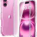 Diaclara Designed for iPhone 16 Case, Full Body Rugged Case with Built-in Touch Sensitive Anti-Scratch Screen Protector, Upgraded [Full Camera Protection] for iPhone 16 6.1" (Clear)