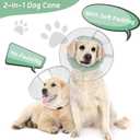 Dog Cone Collar for Recovery: Soft Elizabethan Collar Alternative to Stop Licking, Adjustable Pet Cone for Large, Medium, Small Dogs, for Surgery, Spay, Injury, Skin Treatment