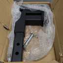 Taelakeni 4000lbs Dual Hitch Extension Receiver Double Trailer Hitch Extender Riser Adapter, 8-10 INCH Extension Length, Fits for 2" Trailer Receivers, Come with 5/8" Hitch pin, 6 Inch Rise or Drop