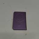 Slim PU Leather RFID Magnetic Wallet for Men and Women, Minimalist Magnet Card Holder Phone Wallet Compatible with Magsafe for Apple iPhone 17 16 15 14 13 12 Series, Fashion Purple