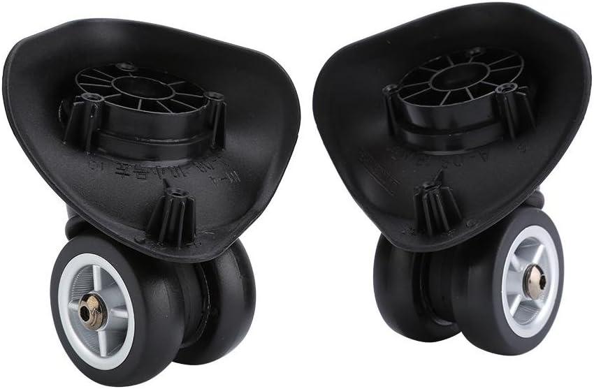 2Pcs Luggage Replacement Wheels, Suitcase Swivel Coaster Wheels