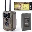 GardePro E6 2.0 Pro WiFi Trail Camera (Non-Cellular), Dual Antennas, Stable Connection, 4K Video, Rechargeable Battery, On-Site App Viewing, Wide Field of View, No-Glow Night Vision, Motion Activated