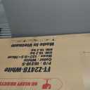 Flash Furniture Elon 6' Rectangular Plastic Folding Event Table with Carrying Handle, Bi-Fold Banquet Table for Indoor/Outdoor Events, White (30"W x 72"L)