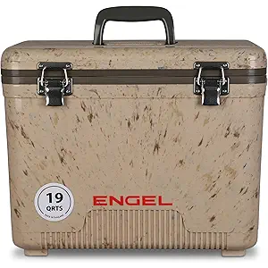 Engel 19qt Leak-Proof, Air Tight, Drybox Cooler and Small Hard Shell Lunchbox for Men and Women