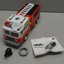 JOYIN LED Fire Truck Toy for Toddlers - LED Projections & Sirens, Bump and Go Fire Engine Trucks with Mode Switch & Volume Control, Kids Firetruck, Boy Toys, Christmas Birthday Gifts for Grandkids