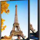 24x36 Snap Frame Black Poster Frames Set of 2 Front-loading Frame Metal Click Frame,Coating Aluminum Profile with High Definition Plexiglass