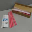 CANDWAX 12 inch Taper Candles Set of 12 - Dripless and Smokeless Candle Unscented - Slow Burning Candle Sticks - Pink Candles