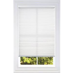 BlindsAvenue Cellular Honeycomb Cordless Shade, 9/16" Single Cell, Light Filtering, White, Size: 33.5" W x 72" H