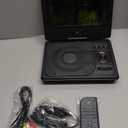 GPX PD701B PD701B Standard Portable DVD Player with 7-in. Swivel Screen and Remote