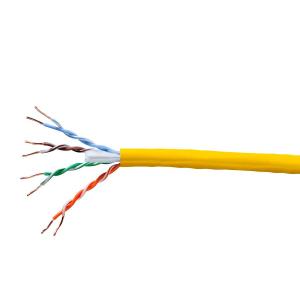 Monoprice Cat5e Ethernet Bulk Cable - Network Internet Cord - Solid, 350Mhz, UTP, CMP, Plenum, Pure Bare Copper Wire, 24AWG, No Logo, 1000ft, Yellow