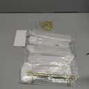 KOPPALIVE 6-Pack Solid Brass Kitchen Cabinet Pulls, Gold Modern T-Bar Handles, 6-5/16-Inch Hole Center Hammered Handles for Dresser Drawer Cupboard, 8-1/8 Inch Total Length, Polished Finish