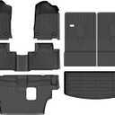Binmotor-Floor Mats & Cargo Liner for Dodge Durango 2016-2024 2025 2026 (7 Seats) All Weather Mats Durango Cargo Trunk Mat Accessories for Durango GT, GT Plus, R/T, R/T Plus, R/T Premium