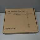 Ring Light Overhead Phone Camera Mount for Desk Tripod - 10" Ring Light with Stand - Solid Ringlight with Clamp for Artist Drawing, Video Recording, Live Streaming