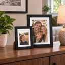 Xzwenru 18x24 Black Oak Picture Frame, Oak Solid Wooden HD Glass, 1 Pack