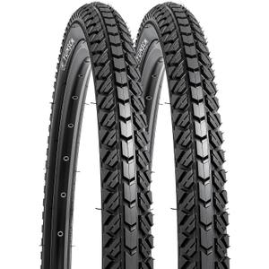 YUNSCM 2-PCS 26" Bike Tires 26x1.95/54-559 Compatible with 26 x 1.95 26x2.0 All-Terrain Directional Tread Bike Bicycle Tires (Y-1201)