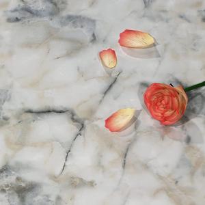 Livelynine 197X24 Inch Waterproof Wallpaper for Countertops White Blue Marble Countertop Contact Paper Marble Vinyl Wrap Table Top Dresser Cover Stick On Counter Tops for Kitchen Bathroom Upgrades
