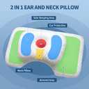 Effective Pain Relief Cervical Pillow for Neck and Shoulder, Neck and Ear Piercing Contour Pillow with an Ear Hole for CNH, Ergonomic Neck Support Pillow for Side Back Stomach Sleepers (Men)