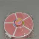 Snack Rotator Container Reusable Snack Box with 5 Compartment Dispenser and Lid, Color Matching Opening Lid, BPA and PVC Free, for Home, School, Travel (1 Pack- Pink)