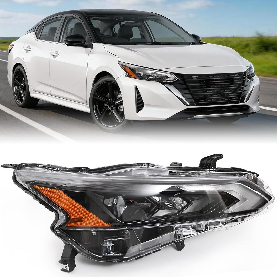 oieoie Full LED Headlights Compatible With 2023 2024 2025 Nissan Altima Projector Headlamps with OE Style DRL (Right Passenger Side)