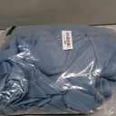 COSVIYA Grommet Blackout Room Darkening Stone Blue Curtains 72 inch Length 2 Panels Set,Thick Polyester Light Blocking Insulated Thermal Window Curtain Drapes for Bedroom/Living Room,52x72 inches