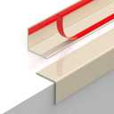 2 x Wall Corner Protectors Guards - Self Adhesive Corner Protector & Corner Guards for Walls Edge Protection, Easy to Apply - No Tools Needed(Beige, 35.4"x1.18")
