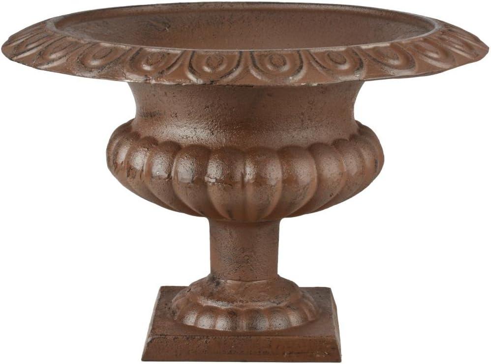 Esschert Design XH70 Cast Iron French Urn Planter, Large, Antique Brown