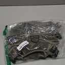 ICEFANG Tactical Dog Harness, Medium Size, 2X Metal Buckle, Working Dog MOLLE Vest with Handle, No Pulling Front Leash Clip, Hook and Loop Panel (Green, M (Pack of 1))