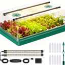 Adawook Seed Starter Trays with Grow Lights, Color Change Grow Lights for Seed Starting Kit, 3 Timming Set, Indoor Plant Growing Kit for Gardeners, Germination Trays Kits, Gardening Gifts (60 Cells)