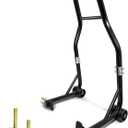 Motorcycle Rear Wheel Stand, with U + L Fork Swingarm Spool, 850lbs Capacity Universal Paddock Lift Jack Stand, Compatible With Most Yamaha Honda Kawasaki Suzuki BMW Motorcycles(New Update)