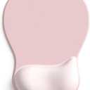 ErgoComfort Gel Wrist Rest Mouse Pad-Ergonomic Office Mousepad with Wrist Support-Non-Slip, Design Desk Accessories Mat for Home&Game Decor (02Pink Serenity)