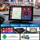 9" Upgraded Wireless Carplay Screen for Car, Built-in Apps Net-Flix YouTube Tiktok, Portable AI Magic Box for Apple Car Play & Android Auto Screen with HD Backup Camera, Voice Assistant, OTA Updates
