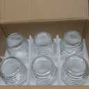 Cedilis 6 Pack Modern Bar Tiki Glasses, Double Old Fashioned Glass, Hawaiian Style Tiki Cup, Cocktail Tiki Mug, Clear, 16 Ounce