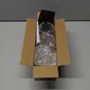 Tbestmax Qtips Holder Bathroom Container, 10 OZ Cotton Ball/Swabs Dispenser, Apothecary Jar Organizer for Storage Brown Wood Lids